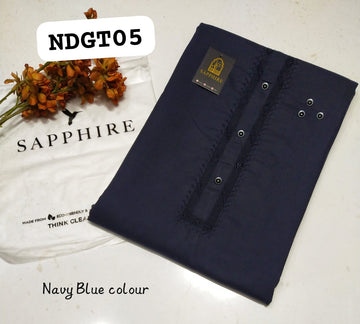 Hand made Tarkashi Gala  Neat work  Stuff best quality Wash& Wear fine premium Quality with Sapphire Caler tag Card and Paking Bag...